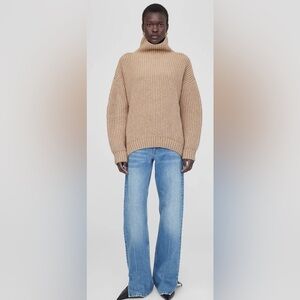 ANINE BING Sydney Sweater - Camel - M NWT